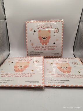 The Creme Shop Repairing Hydrogel Lip Mask 3 Pack NOS Sealed